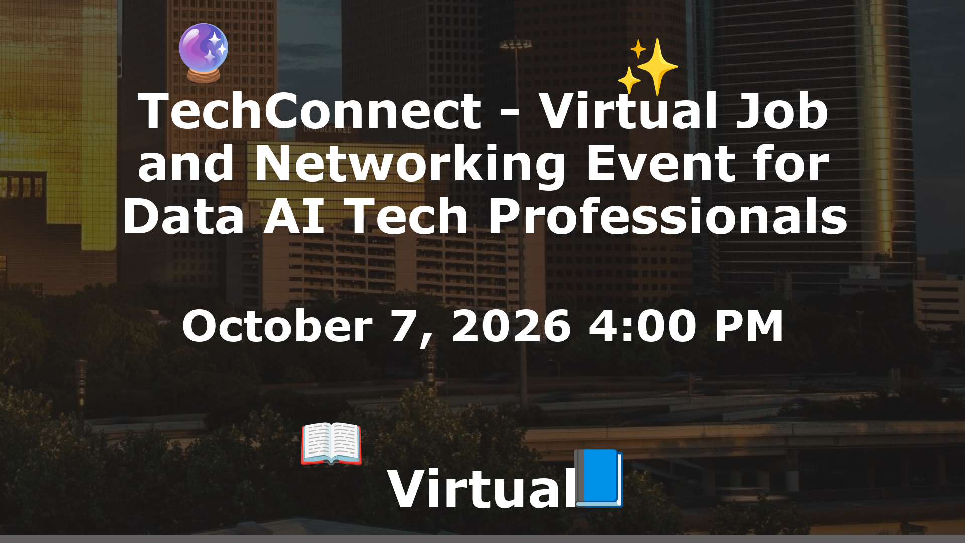 TechConnect - Virtual Job and Networking Event for Data AI Tech Professionals event image